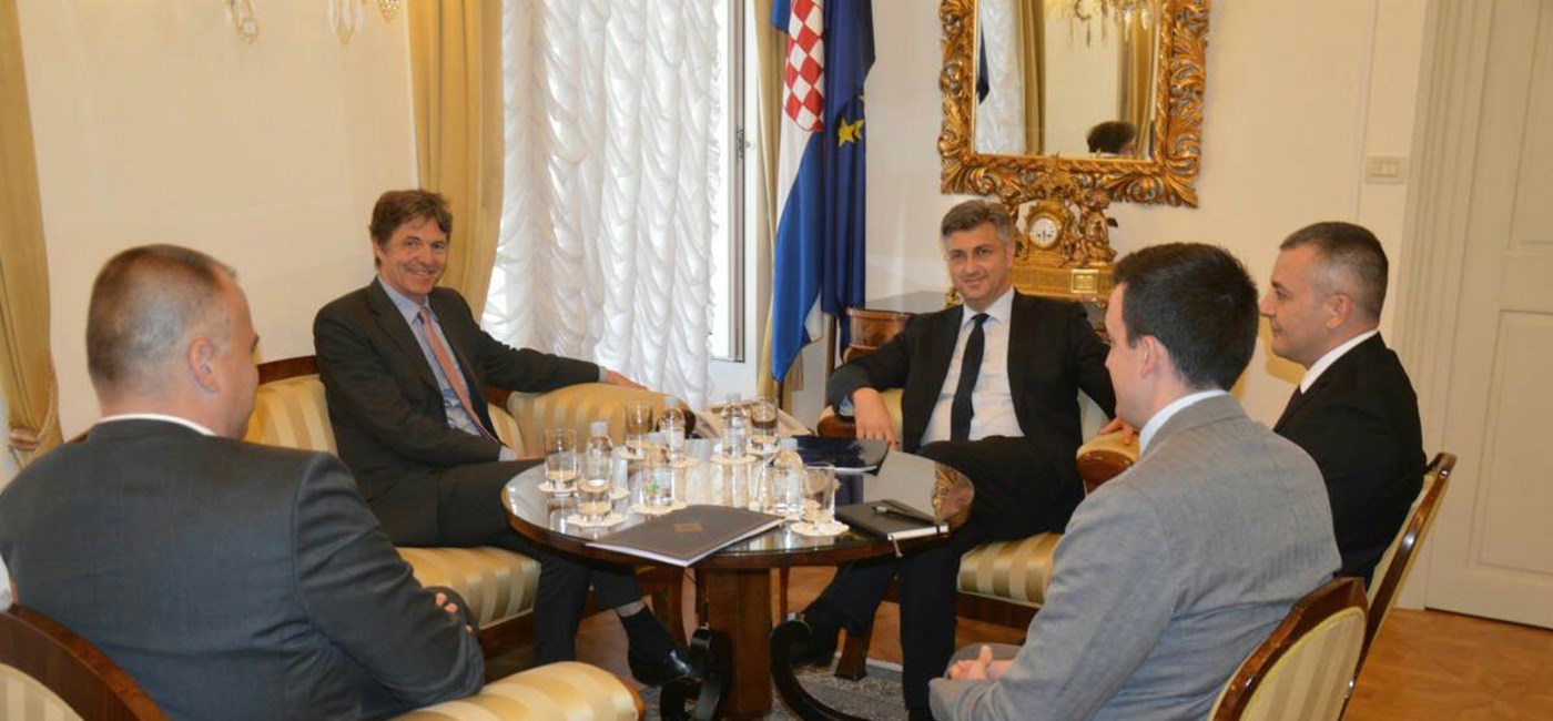 ​Predsjednik Vlade Andrej Plenković s pomoćnikom glavnog tajnika Sjevernoatlantskoga saveza